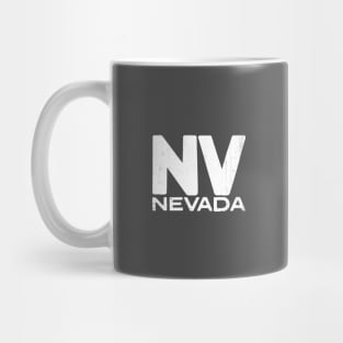 NV Nevada State Vintage Typography Mug